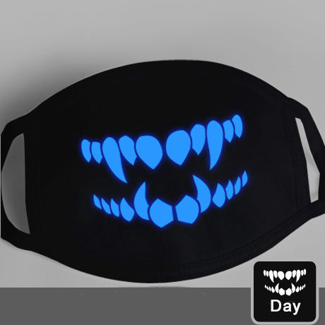 Glow-in-the-Dark Mask for Mouth and Nose Protection