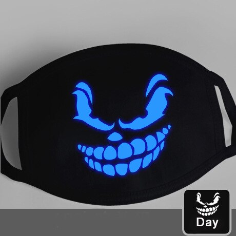 Glow-in-the-Dark Mask for Mouth and Nose Protection