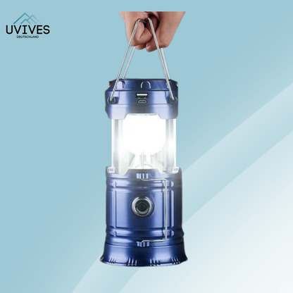 Double Solar Lamp & Flashlight for Endless Outdoor Illumination
