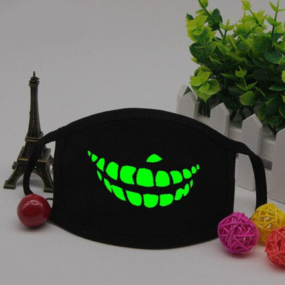 Glow-in-the-Dark Mask for Mouth and Nose Protection