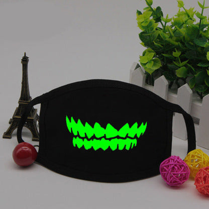 Glow-in-the-Dark Mask for Mouth and Nose Protection