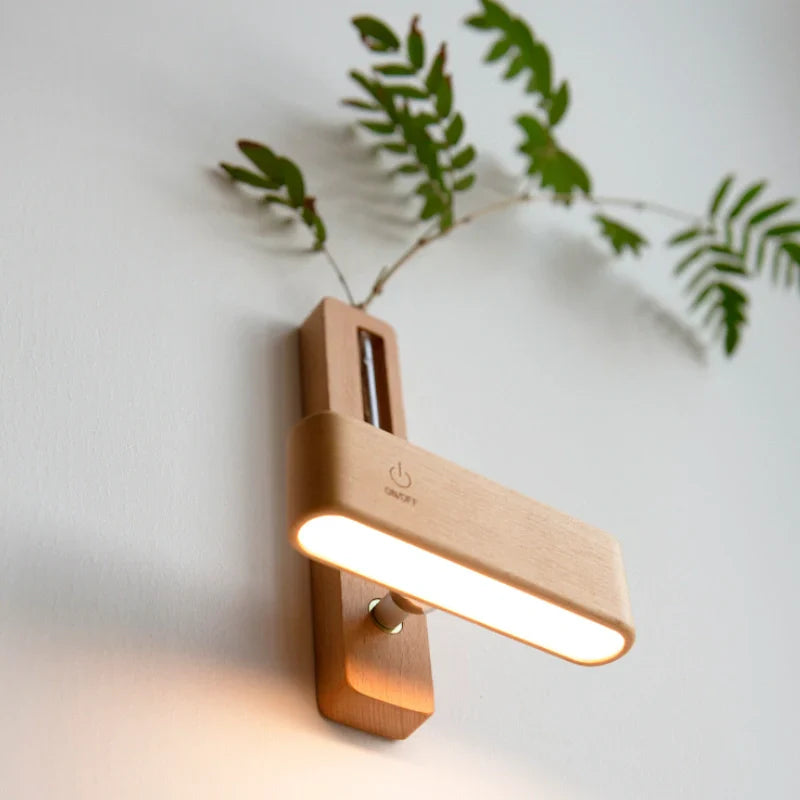 Wall Lights with Decorative Vase and Rotatable Design