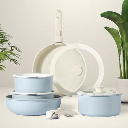 Space-Saving Non-Stick Cookware Set | Versatile and Durable