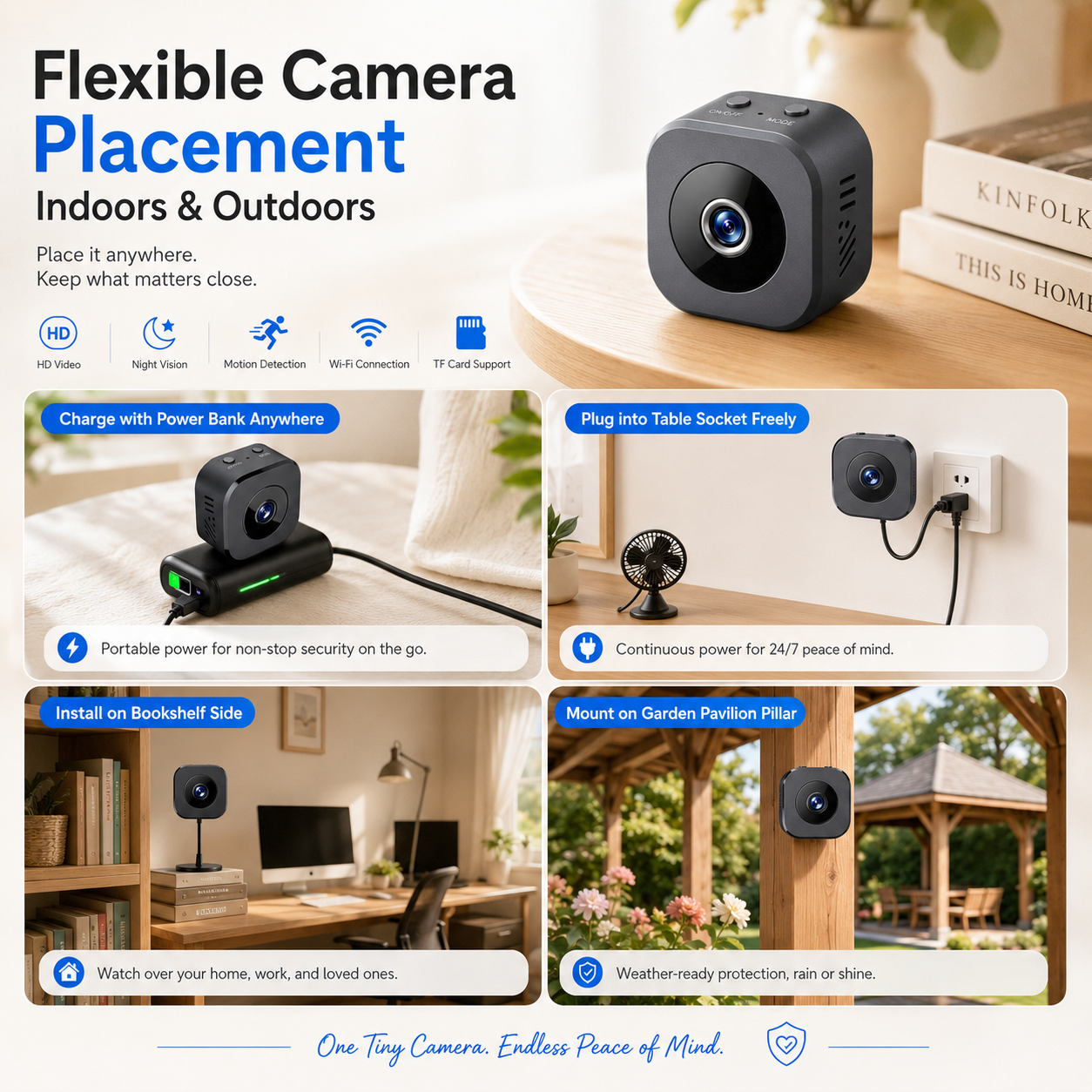 Wireless 1080P Security Camera Featuring Night Vision