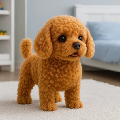 Life-Like Plush Toy Puppy with Electronic Features
