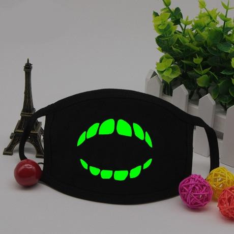 Glow-in-the-Dark Mask for Mouth and Nose Protection