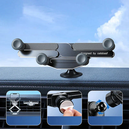 Sleek Car Phone Mount with 360-Degree Rotation