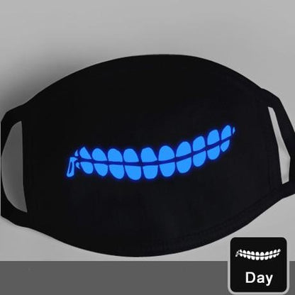 Glow-in-the-Dark Mask for Mouth and Nose Protection