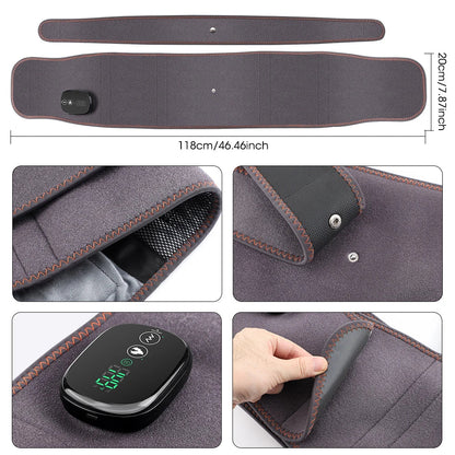 Cordless Lumbar Heating Pad with Vibration, Heat, and Red Light