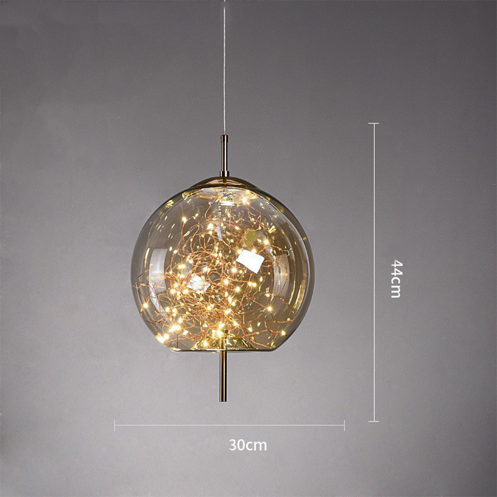 Adjustable Ceiling Pendant Light with Decorative LED Design