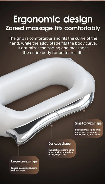 Electric Muscle Scraper with Heat – Fascia Massage Tool, Vibration & Microcurrent