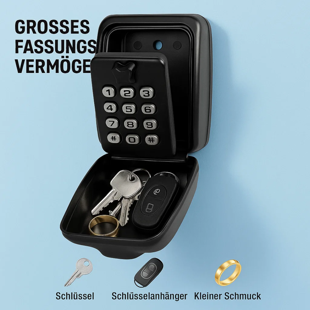 Weatherproof Key Box for Outdoor Use – Wall-Mounted Security Storage