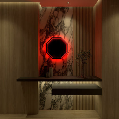 3D Octagon Mirror Light