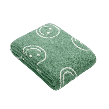 Joyful Smiles Plush Throw Blanket