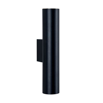 2-Light Wall Lamp in Aluminum Cylinder Design