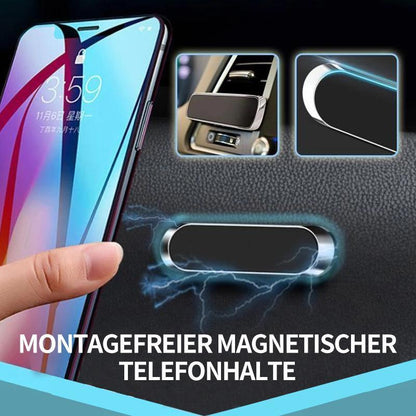 Compact 360-Degree Rotatable Magnetic Phone Holder - Strong Adhesive