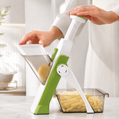 Multi-Function Vegetable Cutter with Tray for Easy Collection