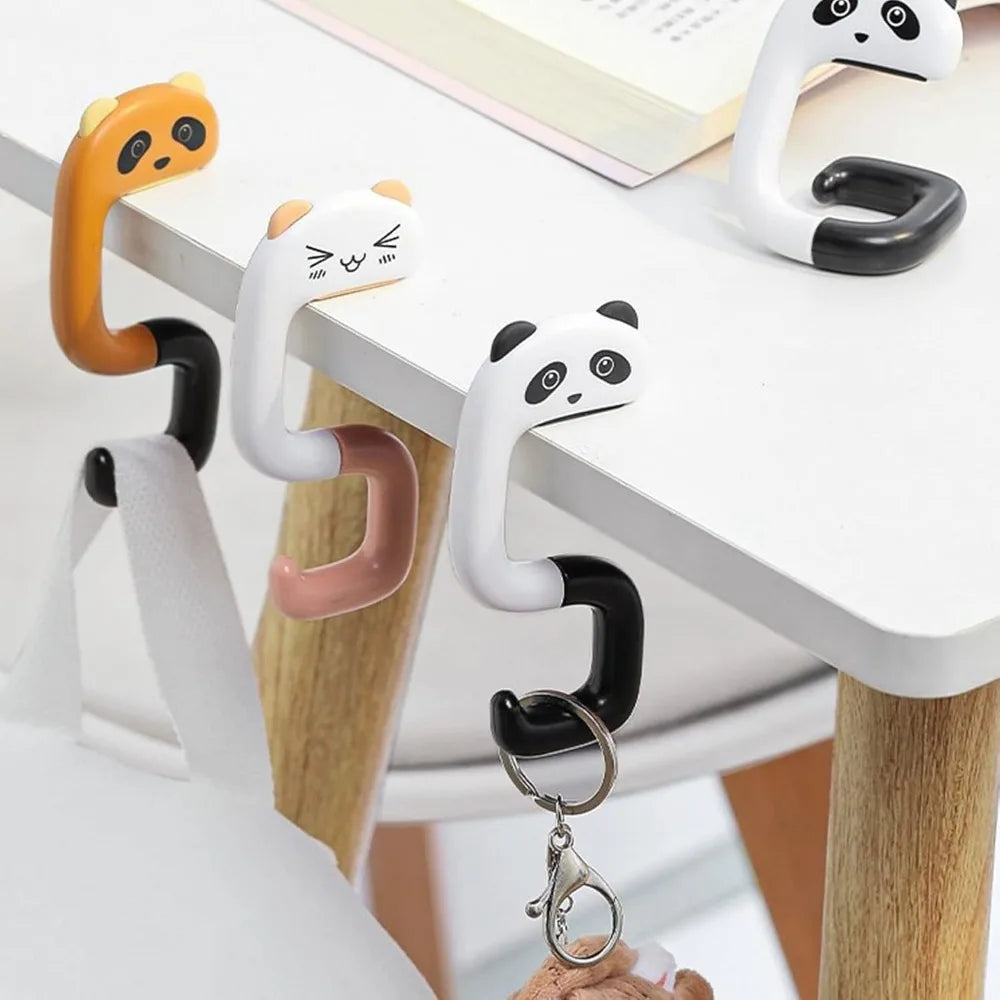 Portable Backpack and Key Organizer - Foldable Cartoon Table Hook