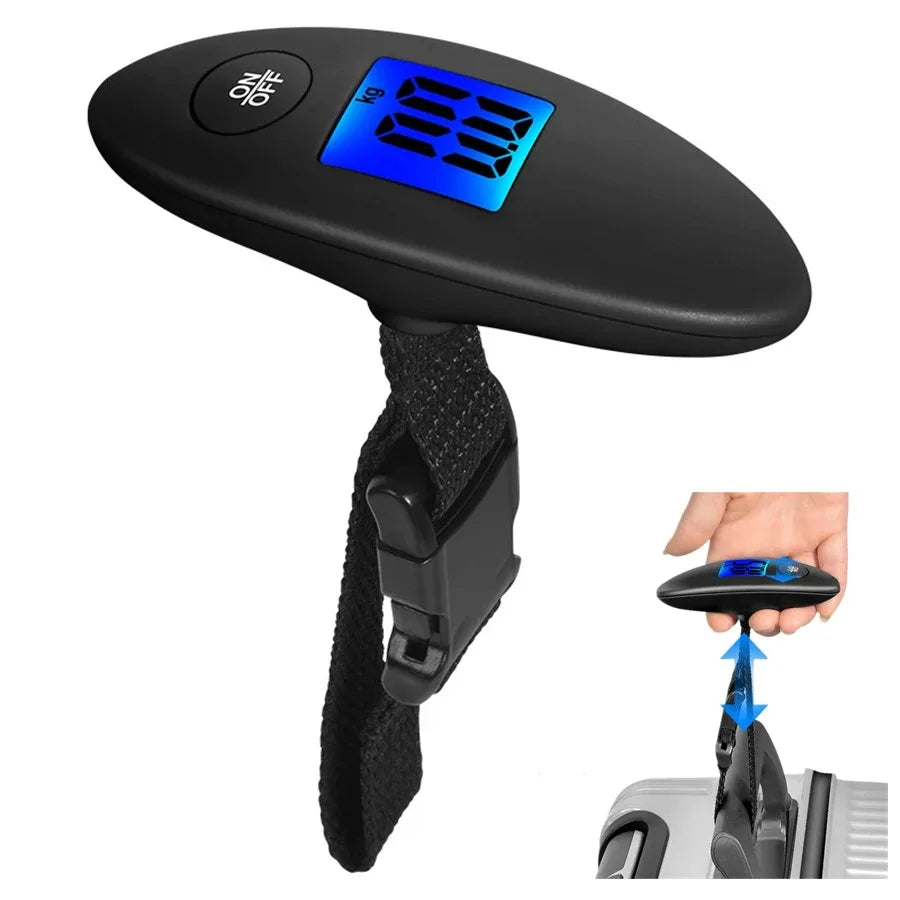 Digital Luggage Scale for Travel | 40 kg / 100 g | Portable | LCD Display
