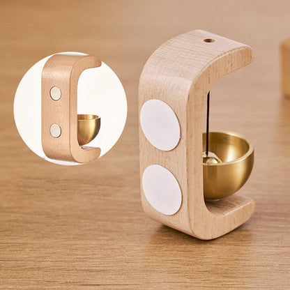 Wooden Magnetic Door Chime with Gentle Melody | Easy Install