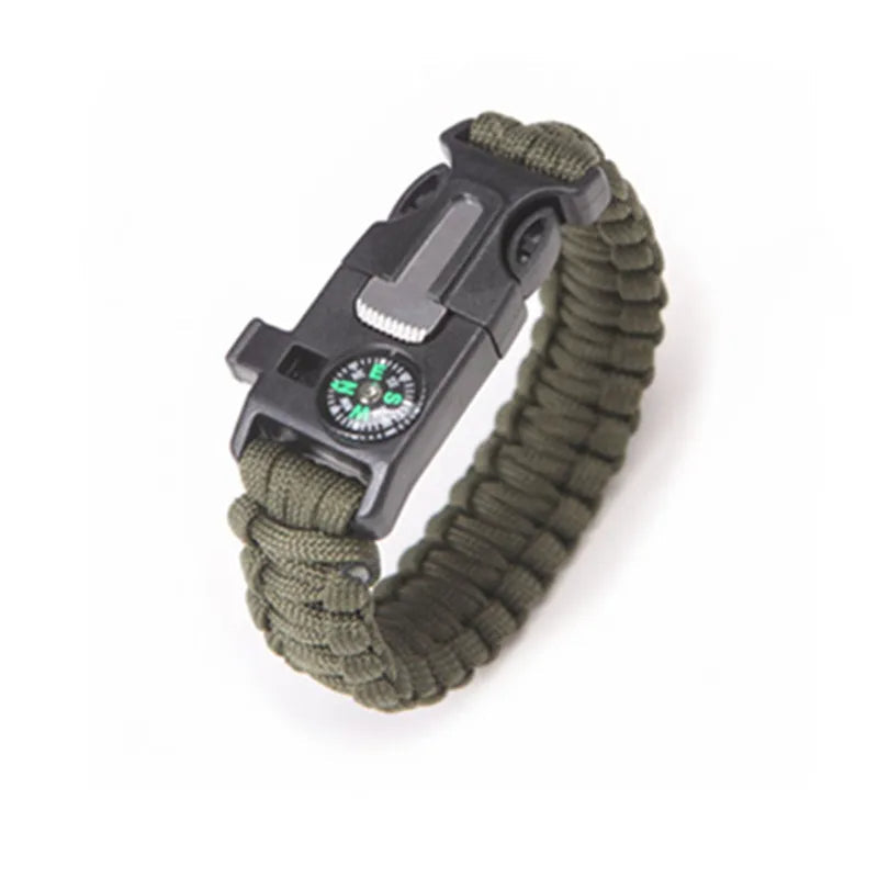 15 Functions Survival Bracelet Made of Paracord