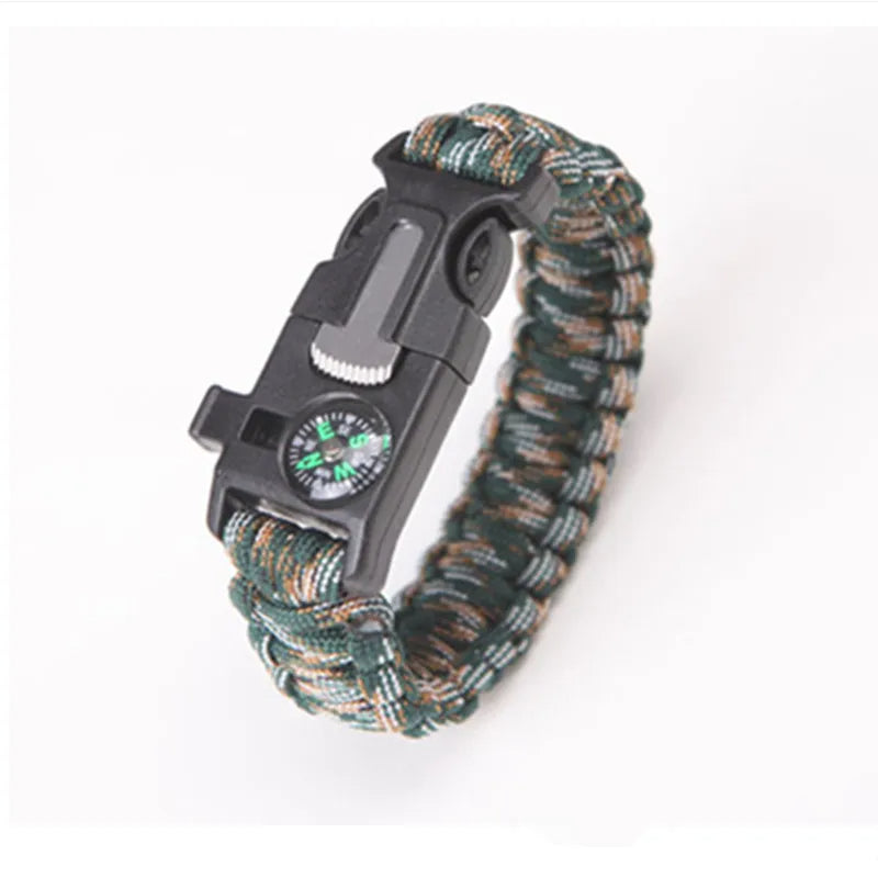 15 Functions Survival Bracelet Made of Paracord
