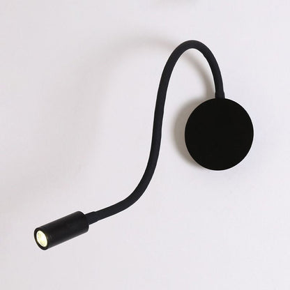 Contemporary LED Wall Sconce Lamp with Adjustable Cylinder Design in Black/White