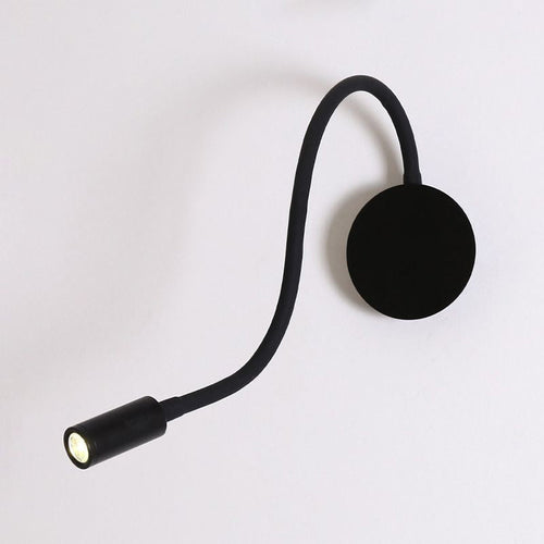 Contemporary LED Wall Sconce Lamp with Adjustable Cylinder Design in Black/White