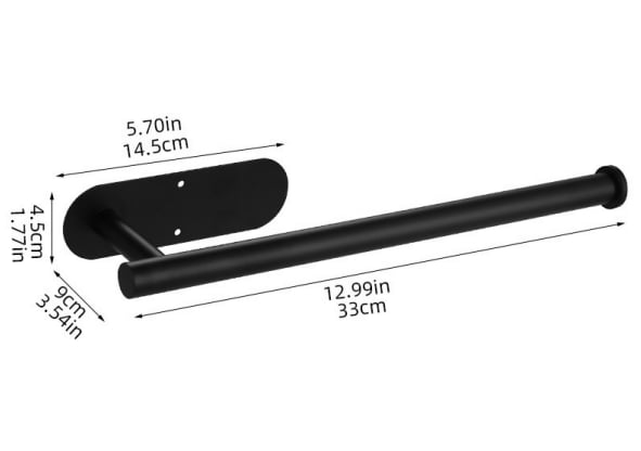 Stainless Steel Kitchen Towel Holder - Under Cabinet Mount