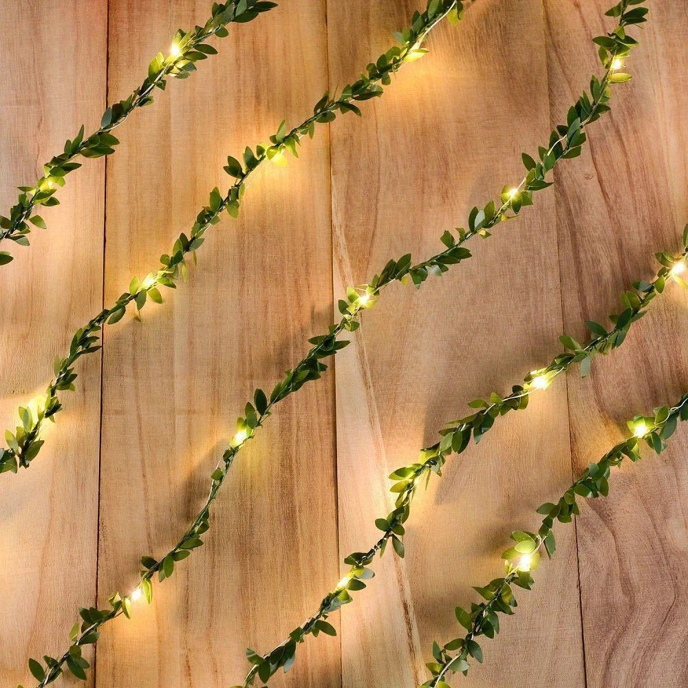 LED String Lights with Ivy Vines – Decorative Lighting for Indoors and Outdoors