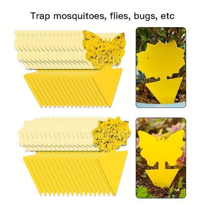 Vibrant Yellow Insect Traps for Optimal Plant Care