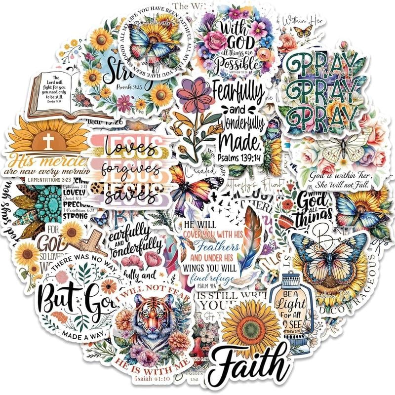 Inspirational Bible Sticker Set