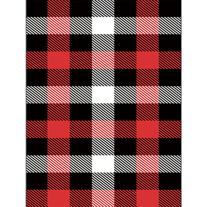 Modern Checkered Area Rug in Black – Non-Slip, Machine Washable Polyester