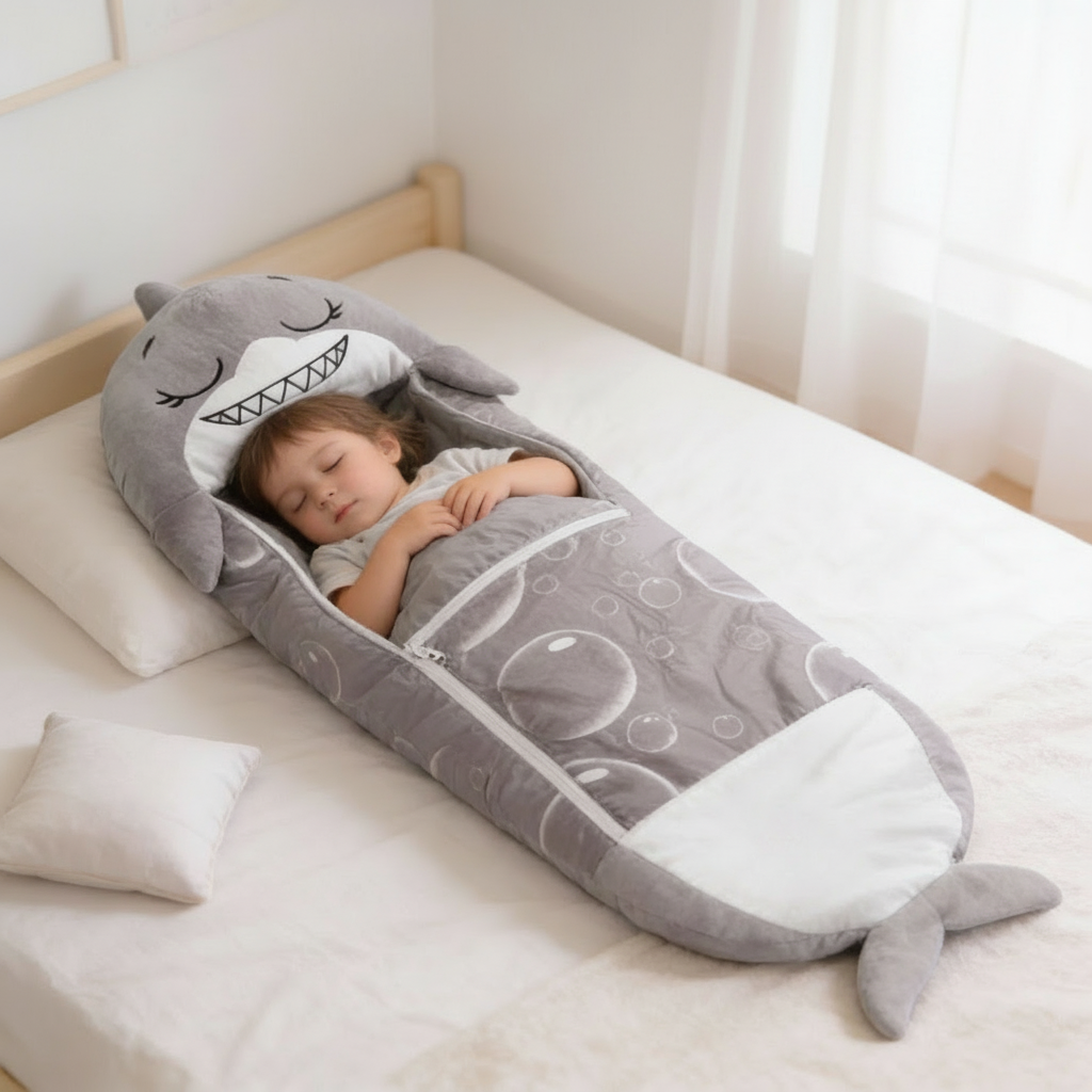 Foldable Animal-Shaped Sleeping Bag for Kids