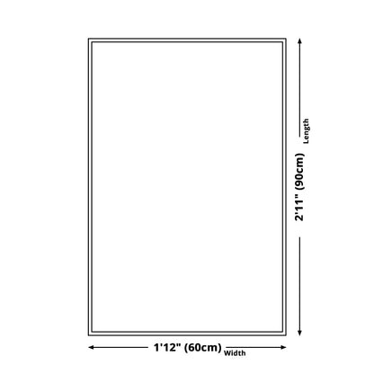 Geometric Triangle Pattern Area Rug in Black and White – Stain-Resistant Polyester