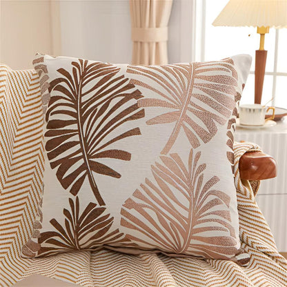 Luxe Leaf Design Cushion Cover for Stylish Interiors