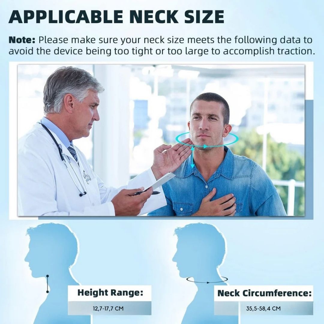 Adjustable Cervical Traction Device for Neck Pain Relief and Tension