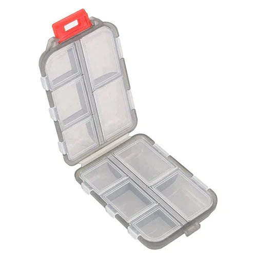 Compact Pill Organizer with 10 Compartments