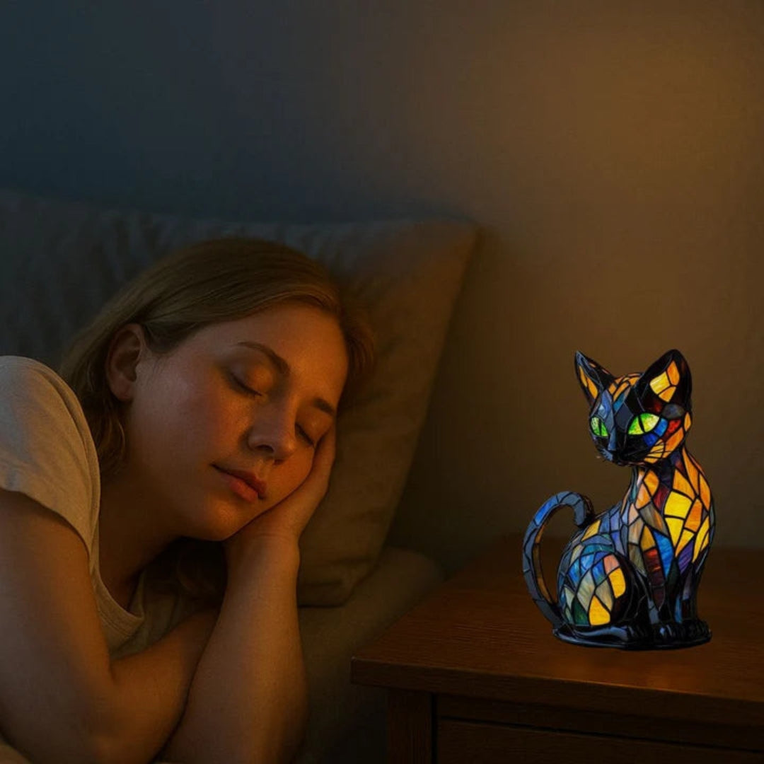 Colorful Cat-Shaped Night Light