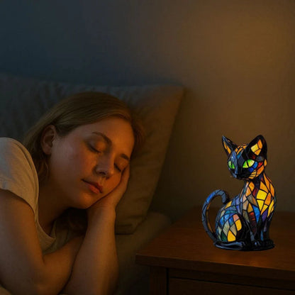 Colorful Cat-Shaped Night Light