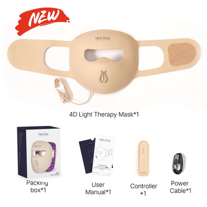 4D Silicone LED Face Mask for Light Therapy – 311 LEDs for Skin Care
