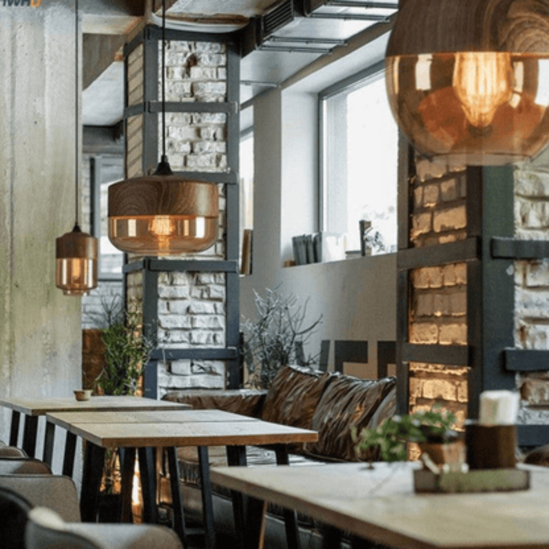 Wooden Ceiling Light Fixture with Nordic Inspired Design
