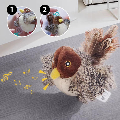 Interactive Chirping Bird Toy for Cats