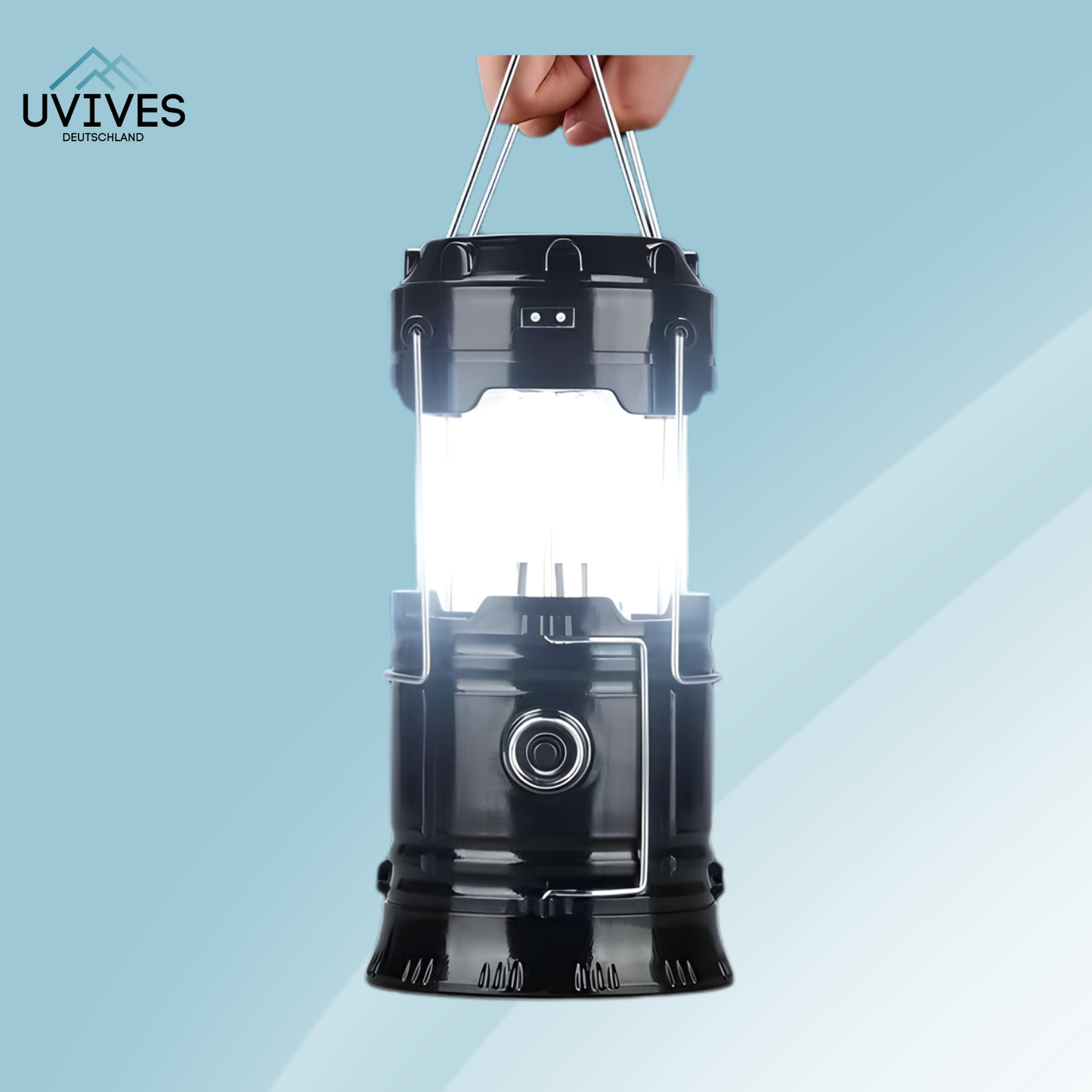 Double Solar Lamp & Flashlight for Endless Outdoor Illumination