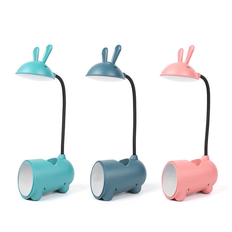 LumoBun LED Desk Lamp with USB Connection and Pen Holder – Cute Design