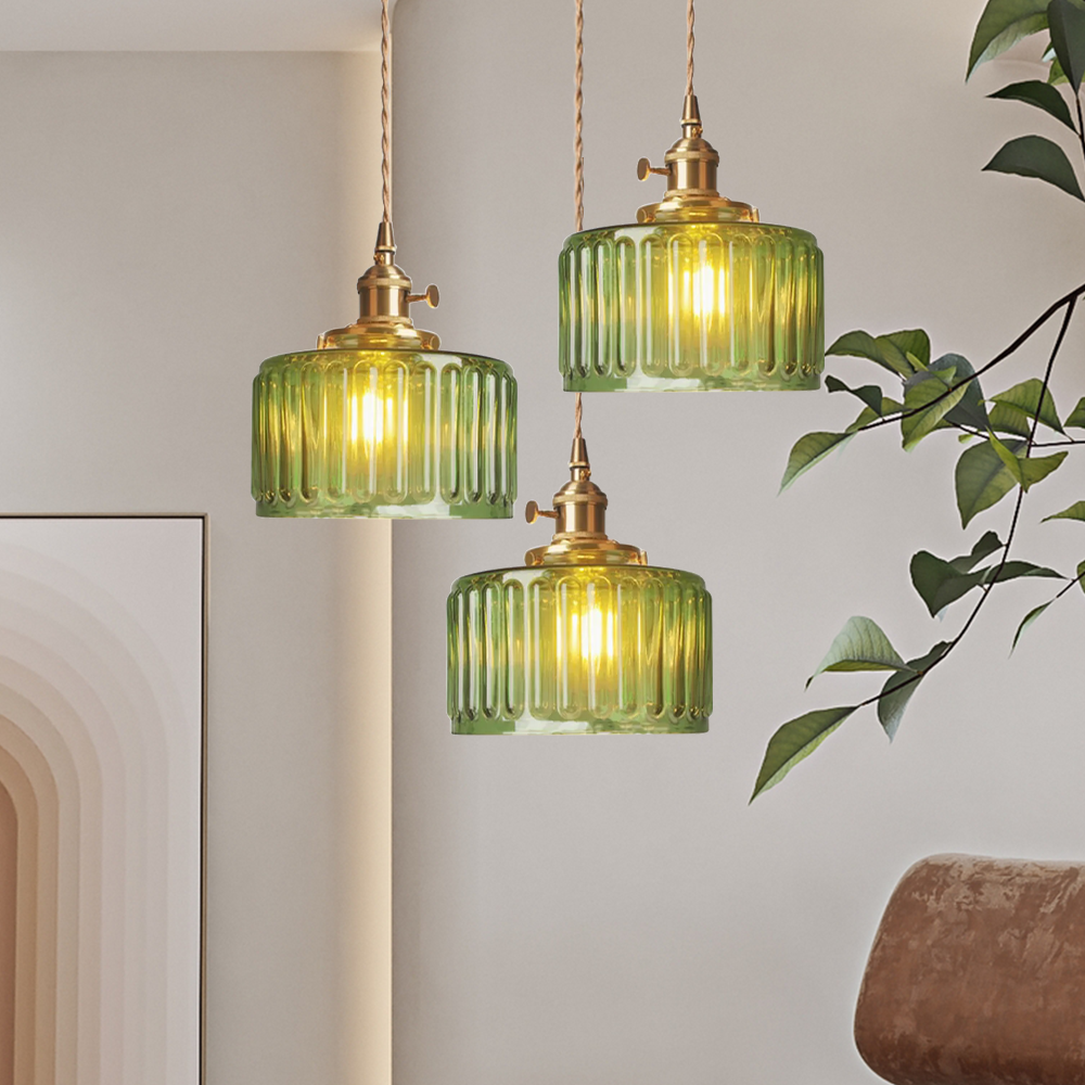Celeste Vintage Pendant Light with Crystal Accents