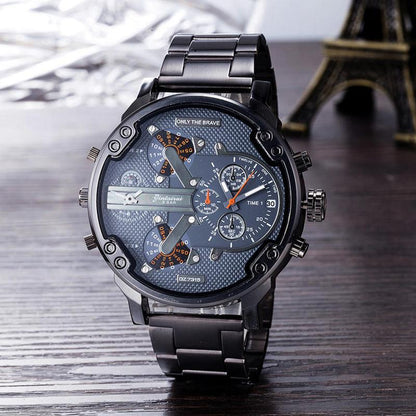 Stainless Steel Quartz Chronograph Timepiece
