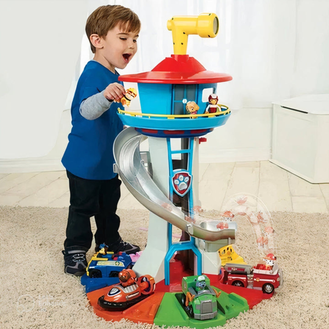 9-Piece Car Toy Set with Figures for Kids - Paw Patrol Theme