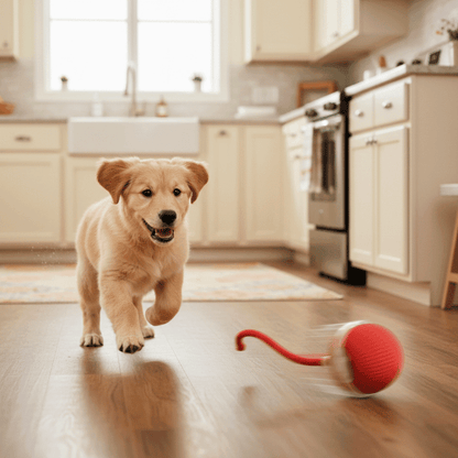 Playful Cat Ball with String | Engaging Indoor Toy for Cats