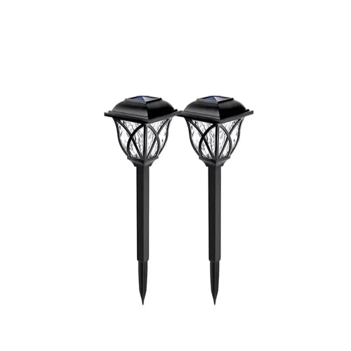 Solar LED Garden Lights | 2-Pack | IP44 Waterproof | Warm White for Lawns & Pathways